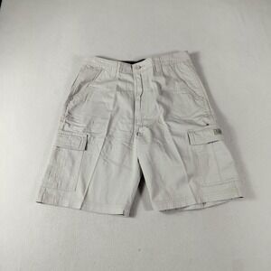 Wrangler Hero Cargo Shorts Men's 32‎ Beige Cotton Multi Pocket Relaxed Gorpcore